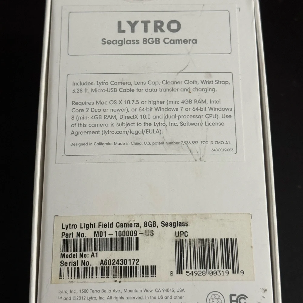 Lytro Light Field Digital Camera - Green Seagrass 8gb